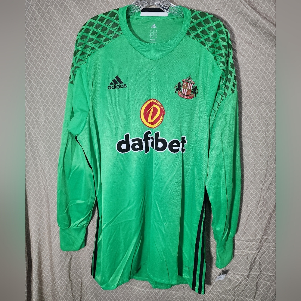 SUNDERLAND 2016-17 GOALKEEPER FOOTBALL JERSEY ADIDAS ADIZERO SIZE XL New W/Tags